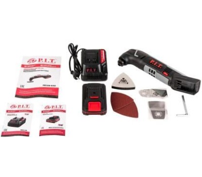 Реноватор аккумуляторный P.I.T. Реноватор (МФИ) аккум. PMT20H-035A/1 (20В, 5000-19000кол/мин, угол 3,5°, 1 акб 2Ач, ЗУ, кейс)