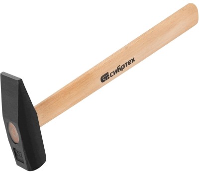 Молоток СИБРТЕХ Молоток слесарный 600 г, квадратный боек, деревянная рукоятка 10219