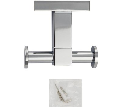 Аксессуары для ванной комнаты GFMARK 84115 Крючок двойной, на квадратном основании, цвет ХРОМ