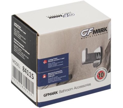 Аксессуары для ванной комнаты GFMARK 84115 Крючок двойной, на квадратном основании, цвет ХРОМ