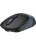 A4TECH Мышь беспроводная Fstyler FB10C, Bluetooth/Радио, оптическая, USB, 2000dpi, черный и синий [fb10c ash blue]