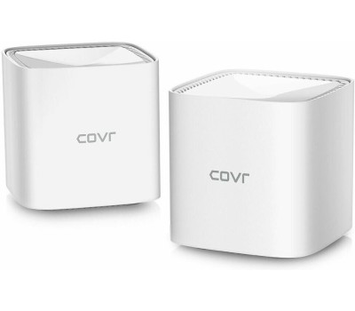 D-LINK Бесшовный Mesh роутер COVR-1102, Wi-Fi 5, AC1200, 2.4/5ГГц, 1 LAN, белый