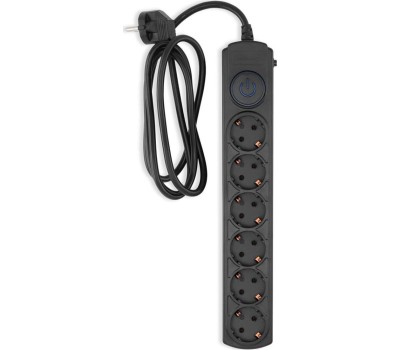 Сетевой фильтр IPPON Сетевой фильтр BK-6-EU-1.8-16-B, 1.8м, черный