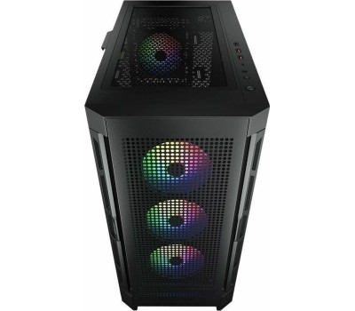 Cougar Airface Pro RGB Black 4x120MM ARGB FAN, ARGB FAN HUB, БЕЗ БП, ЧЕРНЫЙ, E-ATX