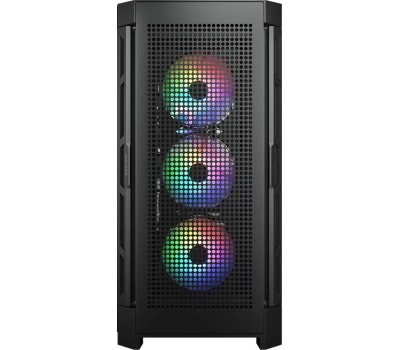 Cougar Airface Pro RGB Black 4x120MM ARGB FAN, ARGB FAN HUB, БЕЗ БП, ЧЕРНЫЙ, E-ATX