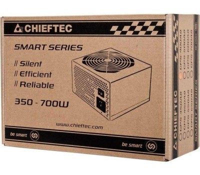 Chieftec 650W RTL [GPS-650A8] {ATX-12V V.2.3 PSU with 12 cm fan, Active PFC, fficiency >80% with power cord 230V only}