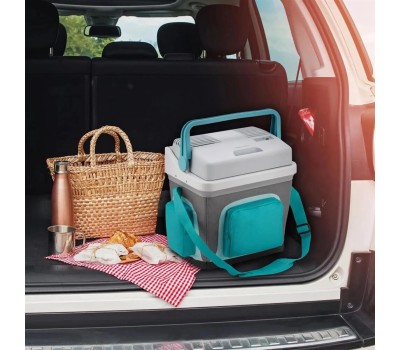 Автомобильный холодильник COOLFORT Автохолодильник CF-0525, 25л, серый и зеленый