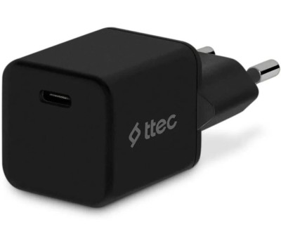 TTEC Сетевое зарядное устройство SmartCharger Pro 20W PD USB-C Travel Charger. Цвет: черный