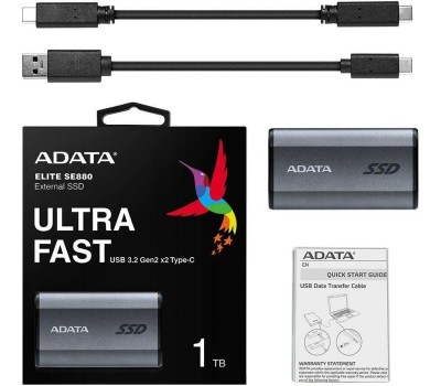ADATA Твердотельный накопитель SSD AELI-SE880 1TB USB 3.2 Gen2x2 Type-C