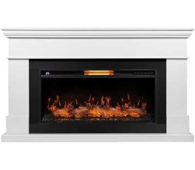 Камин электрический ROYAL THERMO Каминокомплект: Очаг Aurora RTFP/P-AR40LS, портал California 40, белый
