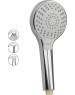 Лейка GFMARK 6018 Лейка душевая массажная, с кнопочным переключением