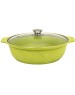 Кастрюля КУКМОР ж31tsl а/пр литая 3,0л стекл/кр Trendy style lime