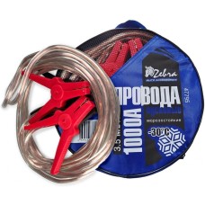 Провода пусковые ZEBRA 1000А с прозрачной изоляцией, в сумке, 3.5 м 47795