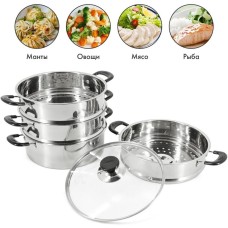 мантоварка POMIDORO POMI D'ORO P630102 Vapore Мантоварка-пароварка, 26см