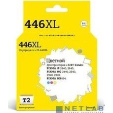 Картридж T2 CL-446XL Картридж (IC-CCL446XL) для Canon PIXMA iP2840/2845MG2440/2540/2940/2945/MX494, цветной