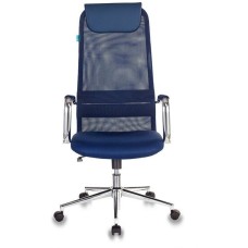 Кресло компьютерное БЮРОКРАТ Кресло руководителя KB-9N, сетка/ткань, до 120кг, синий