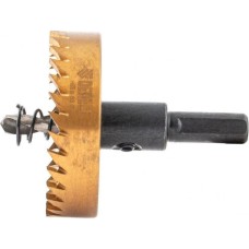 Коронка DENZEL Коронка по металлу HSS, 55 мм, нитридтитановое покрытие 724118