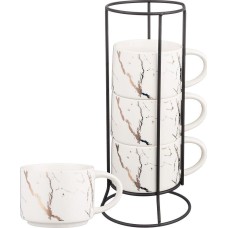 Набор кружек LEFARD НАБОР КРУЖЕК НА МЕТАЛЛ. ПОДСТАВКЕ 