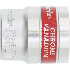 Головка торцевая MATRIX Головка торцевая, 27 мм, шестигранная, CrV, под квадрат 1/2, хромированная 13127