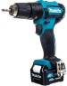 MAKITA Ударная дрель-шуруповерт HP333DWME, 4Ач, с двумя аккумуляторами