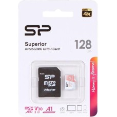 SILICON POWER Карта памяти microSDXC UHS-I U3 Superior 1024 ГБ, 100 МБ/с, Class 10, SP001TBSTXDV3V20SP, 1 шт., без адаптера