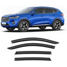 Дефлекторы CORSAR Дефлекторы Haval F7 I 19-24 кроссовер, нак., 4шт