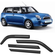 Дефлекторы CORSAR Дефлекторы Lifan Smily 08-18 хетчбек, нак., 4шт