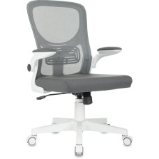 БЮРОКРАТ Кресло Aster N-W, сетка/ткань, до 120кг, откидные подлокотники, серый