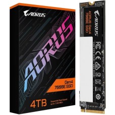 Накопитель SSD AORUS Твердотельный накопитель SSD M.2 2280 4TB 7000E Client SSD PCIe Gen4x4 with NVMe, 7100/6500, MTBF 1.6M, 3D TLC NAND, 3000TBW, 0,41DWPD, RTL