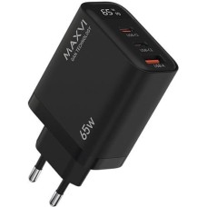 MAXVI СЗУ SFC-365GN LED 65W, USB-A, 2xUSB-C, black