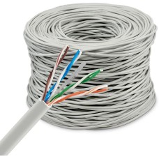 BURO Кабель сетевой BU-CCA-040 UTP 4 пары cat.5E solid 0.40мм CCA 305м серый