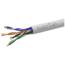 SUPRLAN Кабель сетевой информационный Premium 01-0313-5 кат.5E UTP 4 пары 24AWG PVC внутренний 305м серый