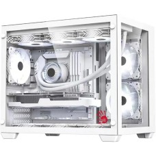 BLOODY Корпус BD-CC108 белый без БП mATX 9x120mm 2xUSB3.0 audio bott PSU