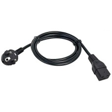 ITK Шнур питания PC-C19D-3M C19-Schuko проводник.:3x1.5мм2 3м 230В 16А черный