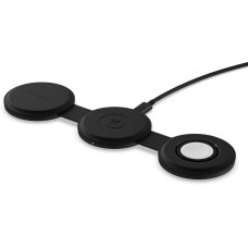 SATECHI Переносное зарядное устройство Qi2 OntheGo 3-in-1 Wireless Charger. Цвет: чёрный