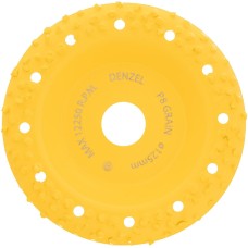 DENZEL Чашка твёрдосплавная зачистная,125 мм, Наклонная, крупное зерно #8 72976