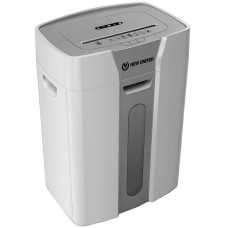 NEW UNITED Шредер United Etalon ET-20C белый (секр.P-4) фрагменты 17лист. 25.6лтр. скрепки скобы пл.карты CD