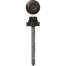 ЗУБР СКД 8028, 60 х 4.8 мм, зем.-коричн., 200 шт (1,66 кг.), кровельный саморез (4-300315-48-060-8028)