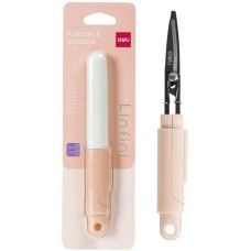 DELI Ножницы EZ508PINK EZ508 Linfini портативные 125мм ручки пластиковые сталь розовый блистер