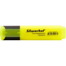 SILWERHOF Текстовыделитель Blaze 108036-05 скошенный пиш. наконечник 1-5мм желтый картон