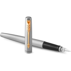 PARKER Набор ручек Jotter Core FK691 (2093257) Stainless Steel GT сталь нержавеющая подар.кор. ручка перьевая, ручка шариковая сменный стержень 1стерж. стреловидный пиш. наконечник кругл