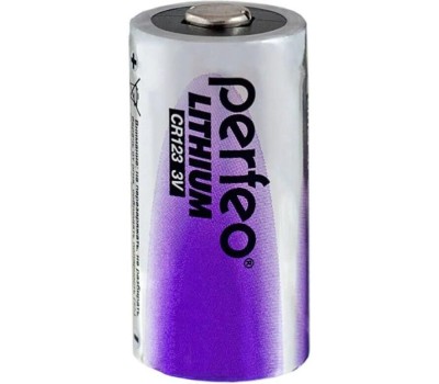 Элементы питания PERFEO CR123/1BL LITHIUM