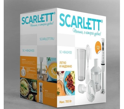 Блендер SCARLETT SC-HB42M33 белый