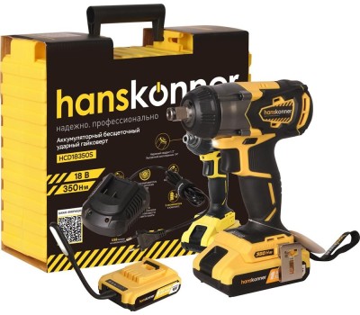 Аккумуляторные дрели HANSKONNER HCD18350S кейс Аккумуляторные дрели