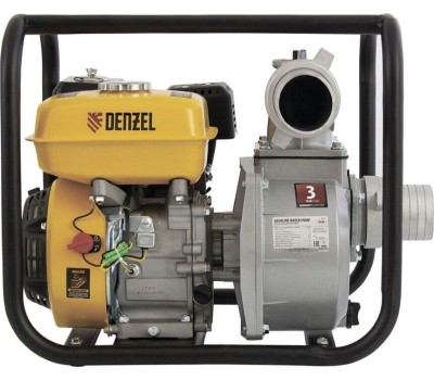 Мотопомпа DENZEL PX-80D Мотопомпа бензиновая для грязной воды ,15 л.с, 3&QUOT , 1500 л/мин, глубина 8 м , напор 30 м 99204