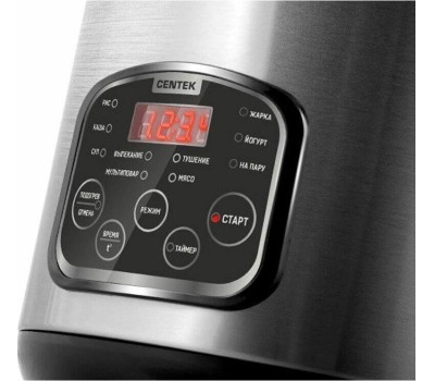 Мультиварка CENTEK CT-1490 чёрный/сталь