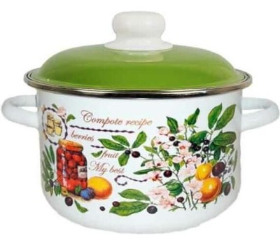 Кастрюля ЭМАЛЬ 6RD221М Вкусный компот цил 5,5л
