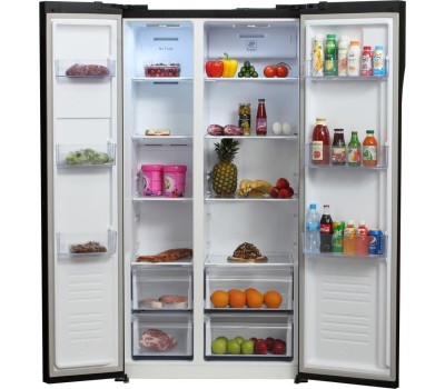 Холодильник Hyundai CS5003F 2-хкамерн. черный инвертер (CS5003F ЧЕРНОЕ СТЕКЛО)