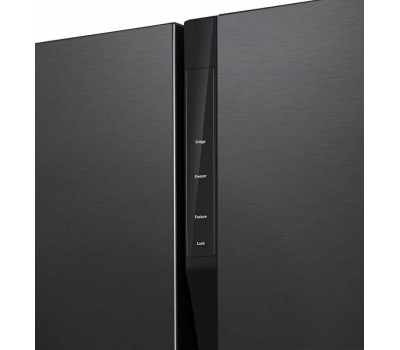 Холодильник Hyundai CS5003F 2-хкамерн. черный инвертер (CS5003F ЧЕРНОЕ СТЕКЛО)