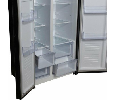 Холодильник Hyundai CS5003F 2-хкамерн. черный инвертер (CS5003F ЧЕРНОЕ СТЕКЛО)